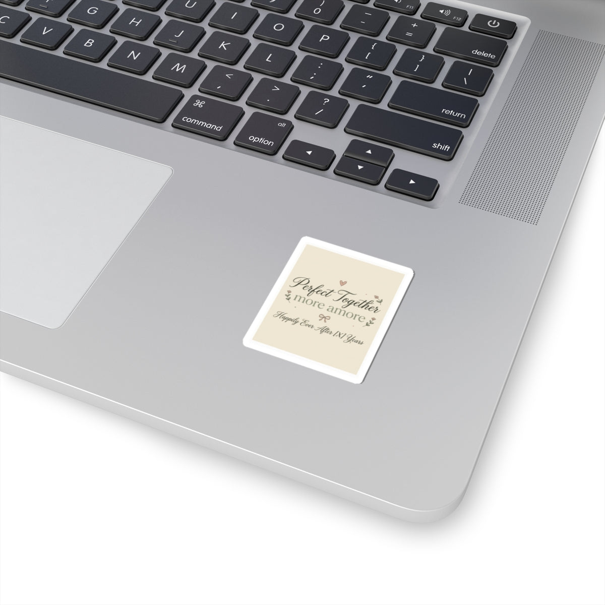 Perfect Together 'more amore' Kiss-Cut Sticker — Romantic Anniversary Laptop Sticker