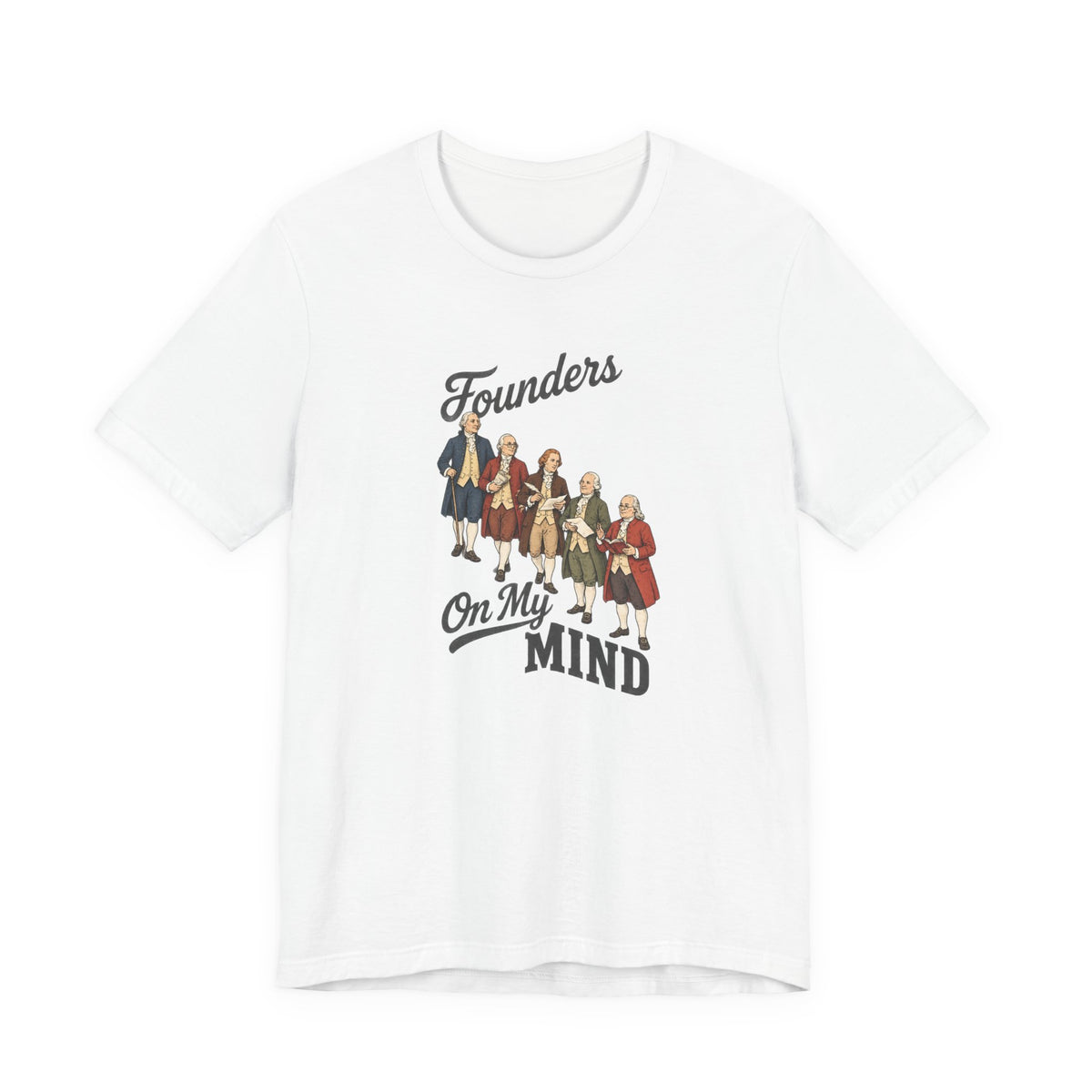 Founding Fathers Portrait - History Memes T-Shirt