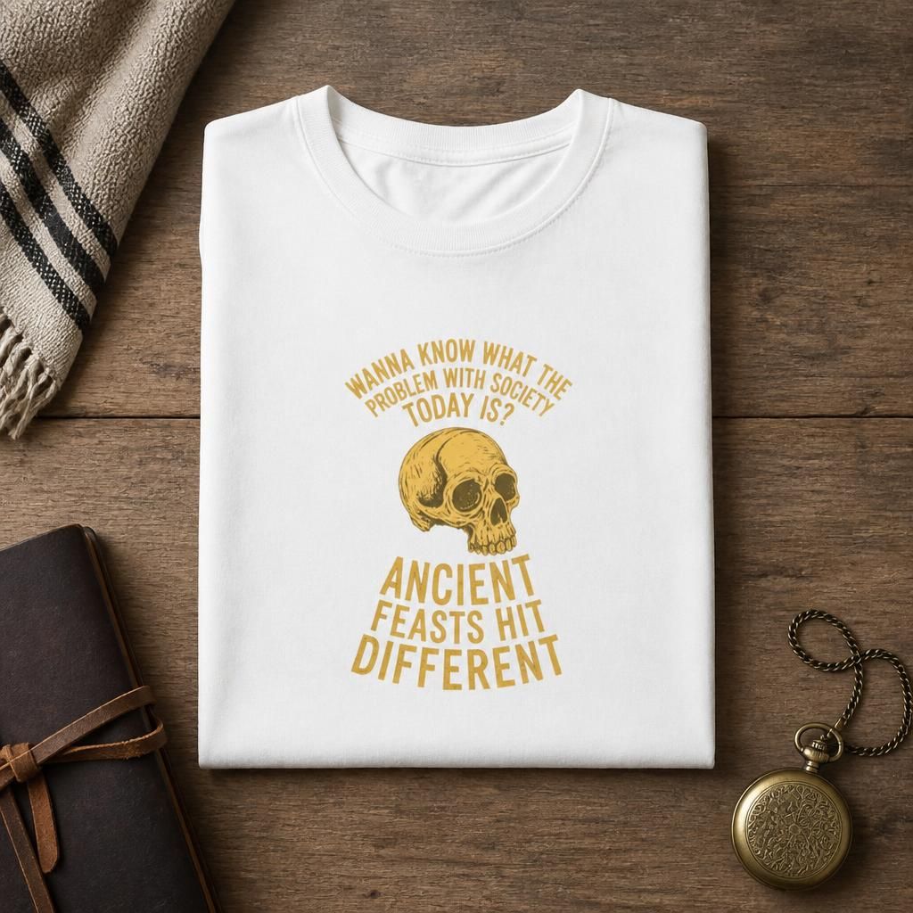 Ancient Feasts Hit Different - History Meme T-Shirt