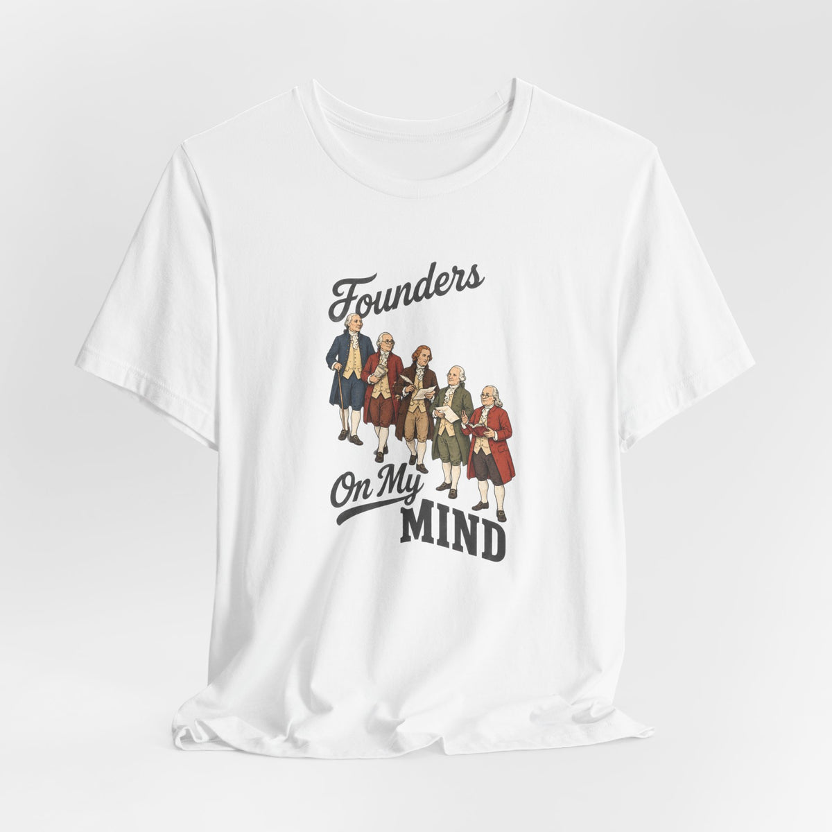 Founding Fathers Portrait - History Memes T-Shirt